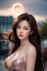 Meghan：160cm Lifelike  Big Boobs Young Lady with Silicone Real Doll Head